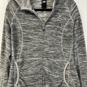 North Fave Heathered Grey Fleece Jacket